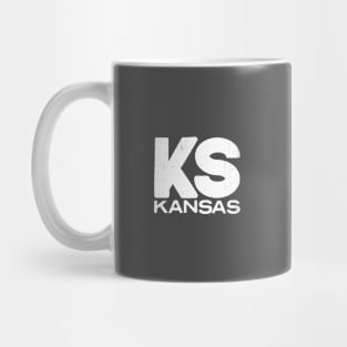 KS Kansas State Vintage Typography Mug